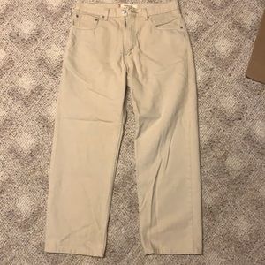Men’s Levi’s 550 tan/khaki Relaxed Fit jeans size 33/34